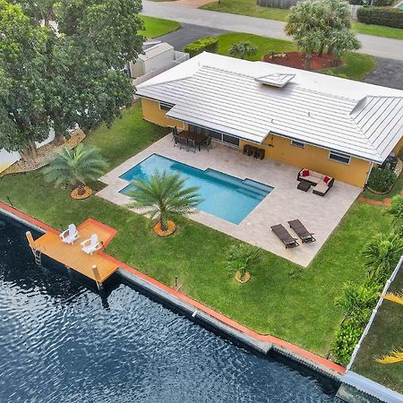 New! Waterfront Heated Pool & Jacuzzi 2 Mi To Beach - Fishing Pier Relaxing Spa & Hammock Fort Lauderdale Exterior foto