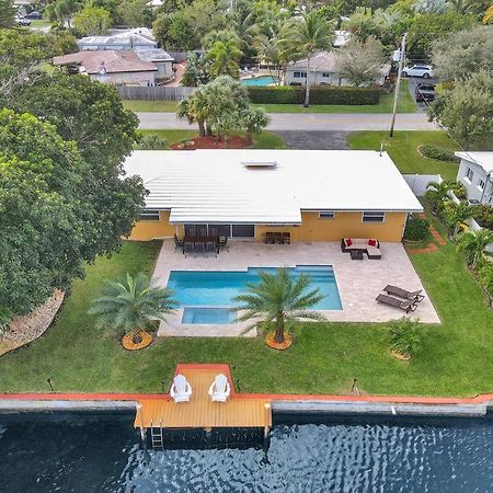 New! Waterfront Heated Pool & Jacuzzi 2 Mi To Beach - Fishing Pier Relaxing Spa & Hammock Fort Lauderdale Exterior foto