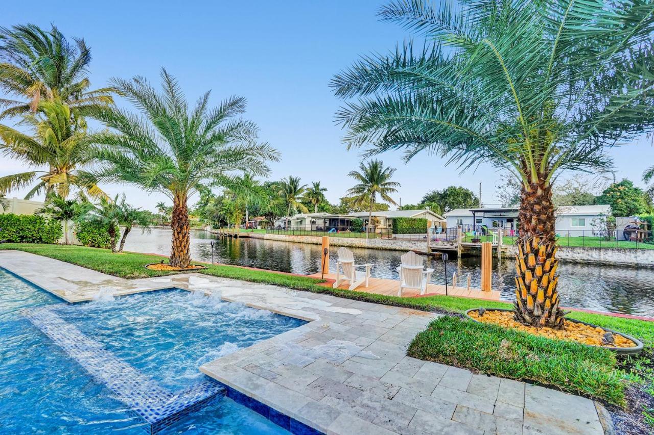 New! Waterfront Heated Pool & Jacuzzi 2 Mi To Beach - Fishing Pier Relaxing Spa & Hammock Fort Lauderdale Exterior foto