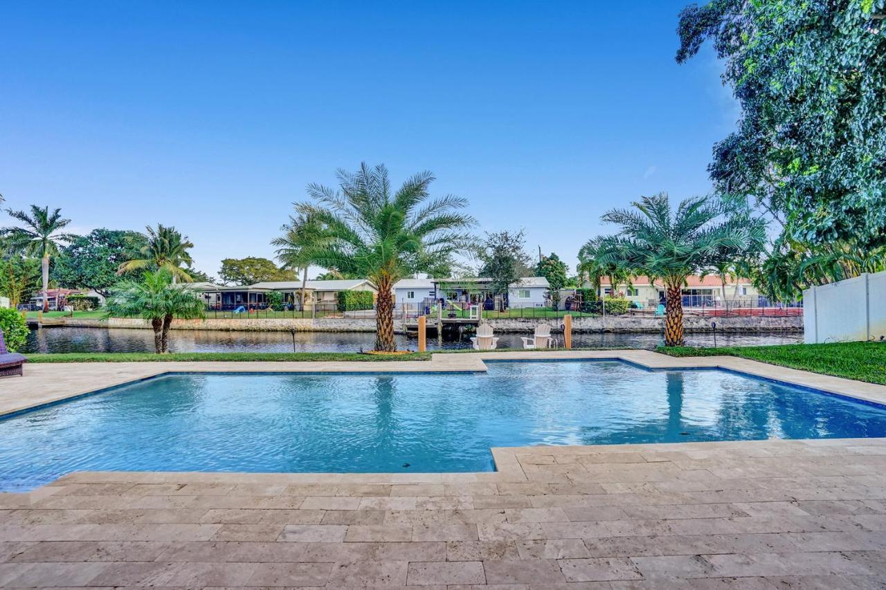 New! Waterfront Heated Pool & Jacuzzi 2 Mi To Beach - Fishing Pier Relaxing Spa & Hammock Fort Lauderdale Exterior foto