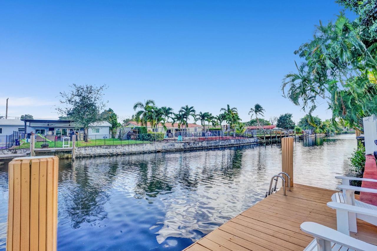 New! Waterfront Heated Pool & Jacuzzi 2 Mi To Beach - Fishing Pier Relaxing Spa & Hammock Fort Lauderdale Exterior foto