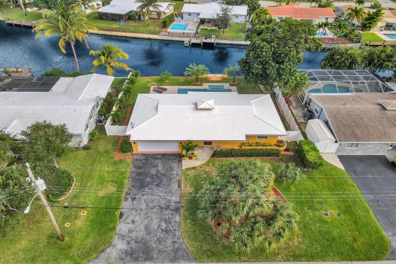 New! Waterfront Heated Pool & Jacuzzi 2 Mi To Beach - Fishing Pier Relaxing Spa & Hammock Fort Lauderdale Exterior foto