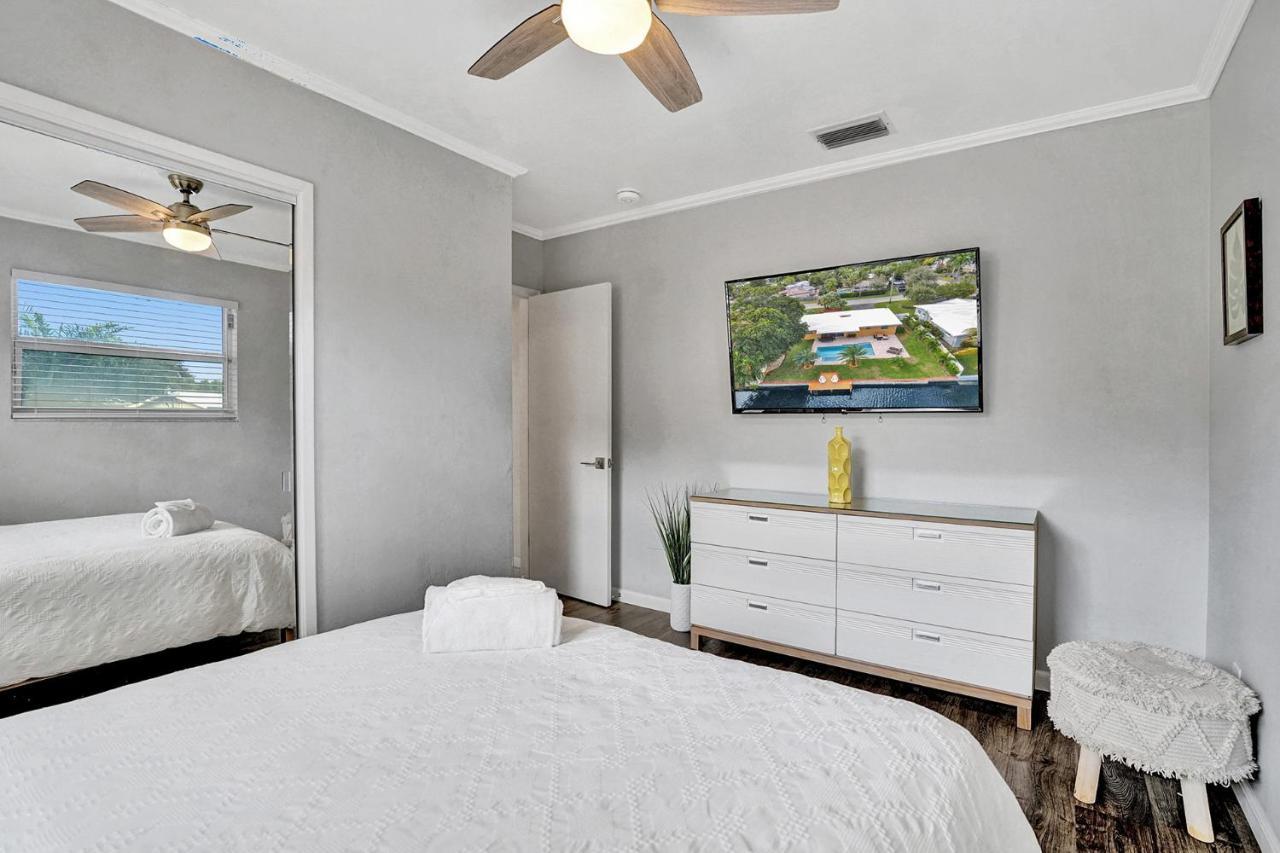 New! Waterfront Heated Pool & Jacuzzi 2 Mi To Beach - Fishing Pier Relaxing Spa & Hammock Fort Lauderdale Exterior foto