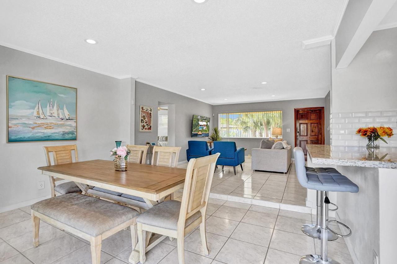 New! Waterfront Heated Pool & Jacuzzi 2 Mi To Beach - Fishing Pier Relaxing Spa & Hammock Fort Lauderdale Exterior foto