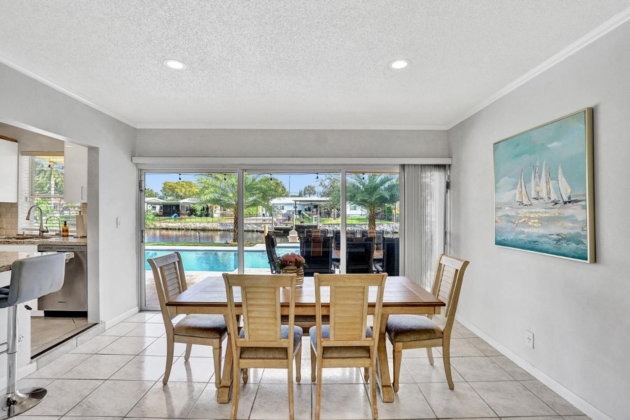 New! Waterfront Heated Pool & Jacuzzi 2 Mi To Beach - Fishing Pier Relaxing Spa & Hammock Fort Lauderdale Exterior foto