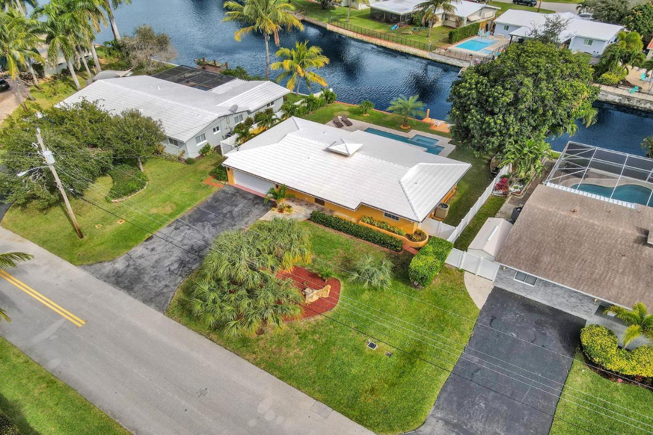 New! Waterfront Heated Pool & Jacuzzi 2 Mi To Beach - Fishing Pier Relaxing Spa & Hammock Fort Lauderdale Exterior foto