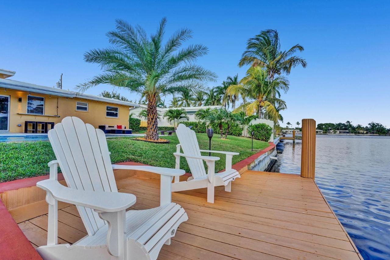 New! Waterfront Heated Pool & Jacuzzi 2 Mi To Beach - Fishing Pier Relaxing Spa & Hammock Fort Lauderdale Exterior foto