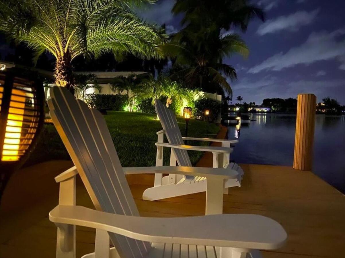New! Waterfront Heated Pool & Jacuzzi 2 Mi To Beach - Fishing Pier Relaxing Spa & Hammock Fort Lauderdale Exterior foto