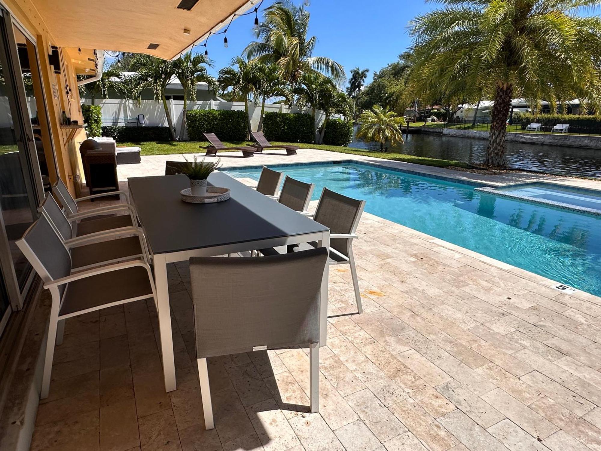 New! Waterfront Heated Pool & Jacuzzi 2 Mi To Beach - Fishing Pier Relaxing Spa & Hammock Fort Lauderdale Exterior foto