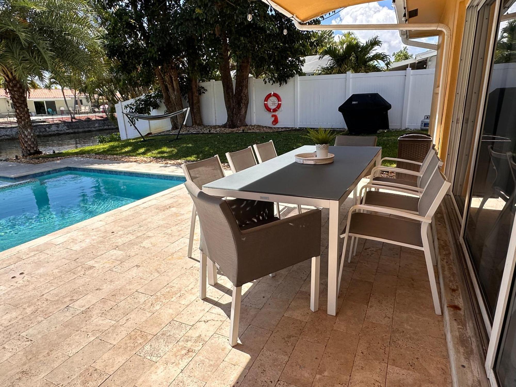 New! Waterfront Heated Pool & Jacuzzi 2 Mi To Beach - Fishing Pier Relaxing Spa & Hammock Fort Lauderdale Exterior foto